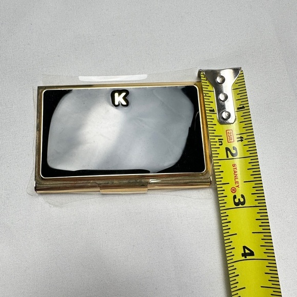 NEW - Kate Spade Lenox “One in a Million” Monogrammed Business Card Holder "K" - Picture 3 of 5